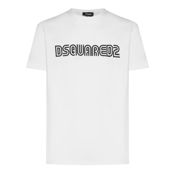 Dsquared2 Outline Cool T-shirt Wit