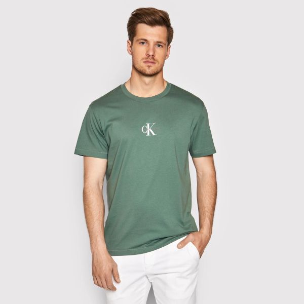 Calvin Klein Small Chest Logo T-shirt Groen