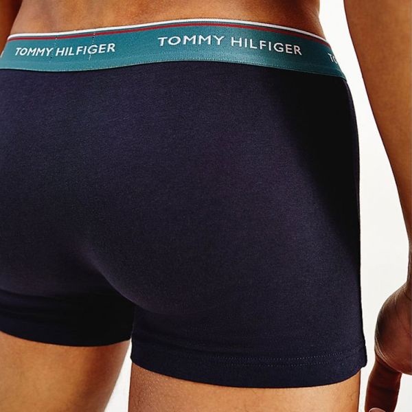 Tommy Hilfiger Trunk Boxer 3-Pack Rood/Navy/Turquoise