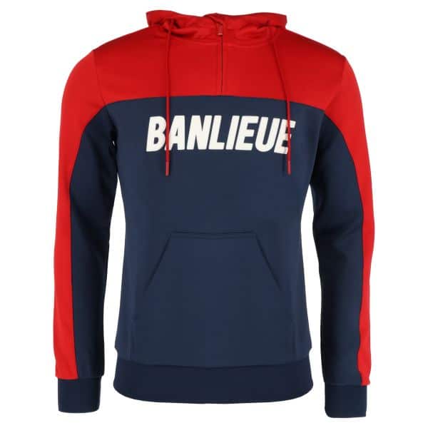 Banlieue 3d hoodie navy rood