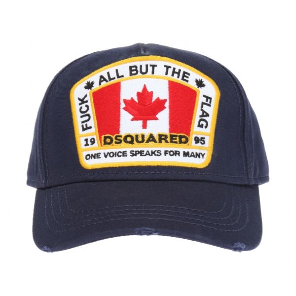 Dsquared2 Canadian Flag Cap Navy