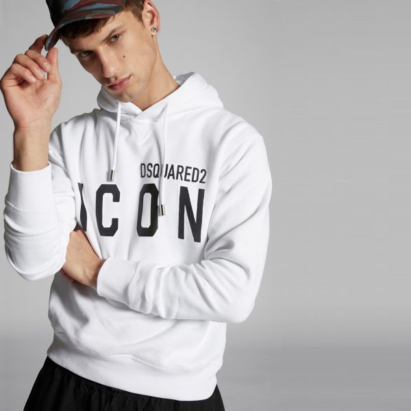 Dsquared2 Icon Hoodie Wit