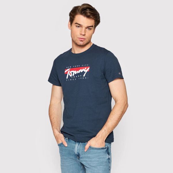 Tommy Hilfiger Essentials Script T-shirt Navy