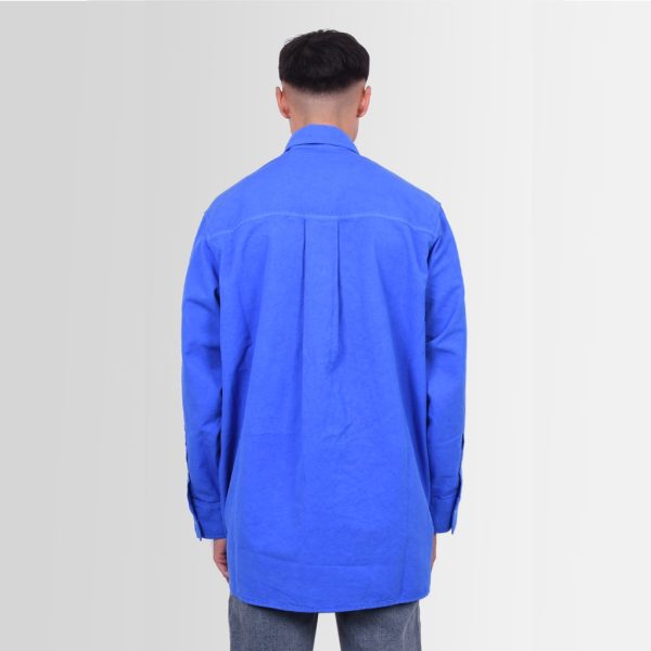 heron preston longsleeve pockets shirt blauw1