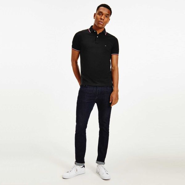 Tommy Hilfiger Tipped Polo Zwart