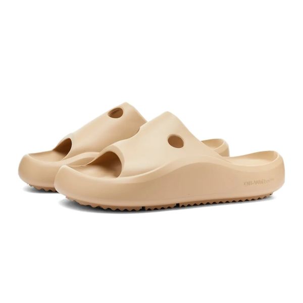 Rubber Slippers Beige