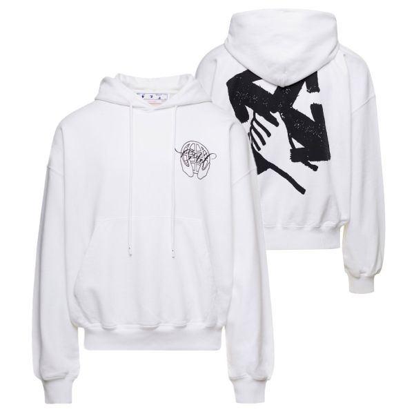 Off-White Hand Arrow Boxy Hoodie Wit