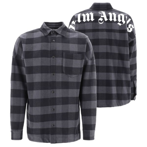 Palm Angels Classic Logo Overshirt Zwart