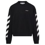 Off White Diagonal Helvetica Over Sweater Zwart