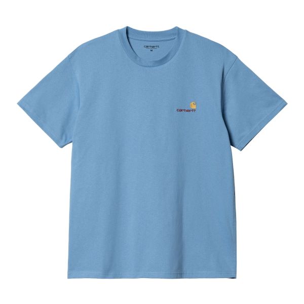 Carhartt American Script T-shirt Blauw