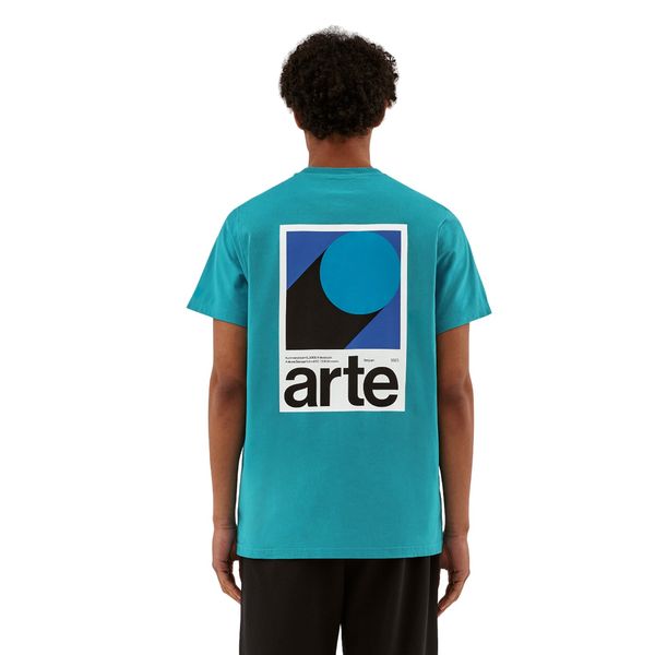 arte antwerp taut back b print t-shirt blauw