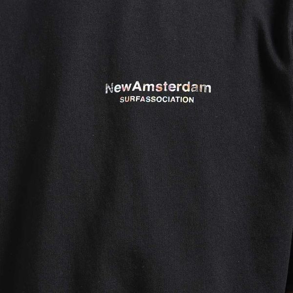 New Amsterdam Surf Association Oyster Flood T-shirt Zwart