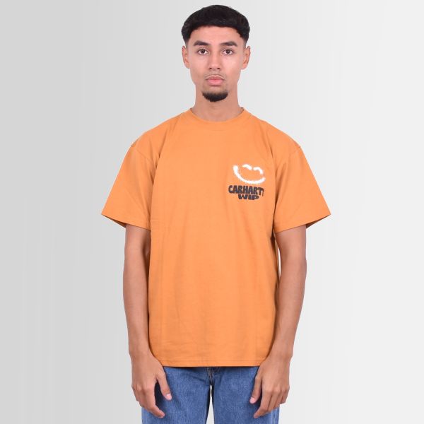 Carhartt Happy Script T-shirt Oranje
