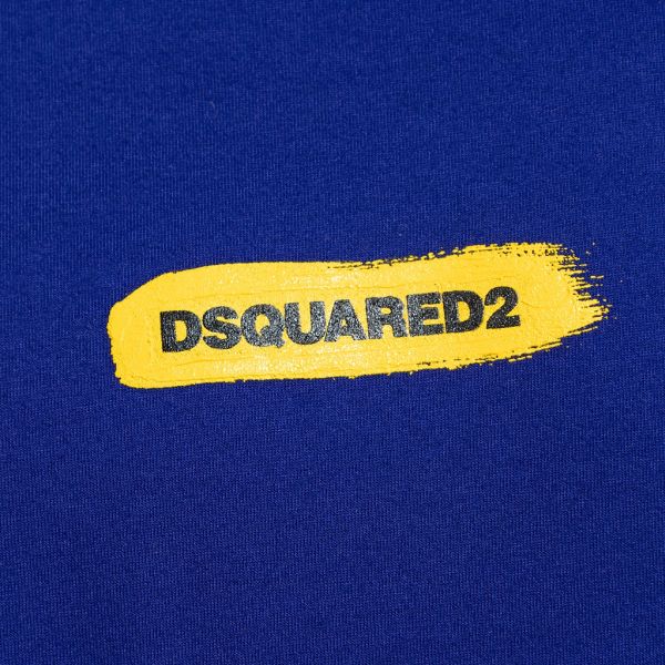 Dsquared2 Front Logo T-shirt Donker Blauw