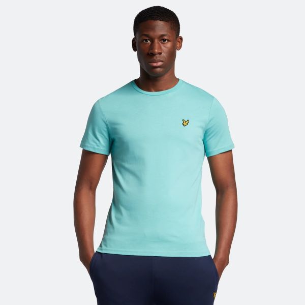 Lyle & Scott Plain T-shirt Licht Blauw