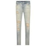 Malelions Stained Jeans Licht Blauw