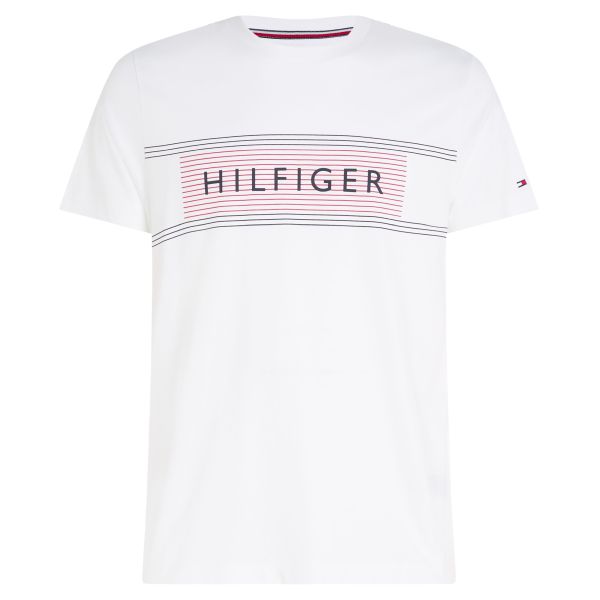 Tommy Hilfiger Brand Love Chest Logo T-shirt Wit