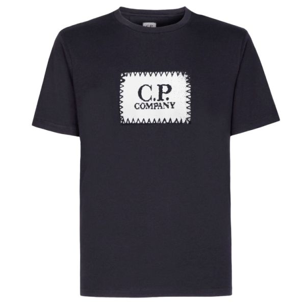 CP Company Label T-shirt Navy