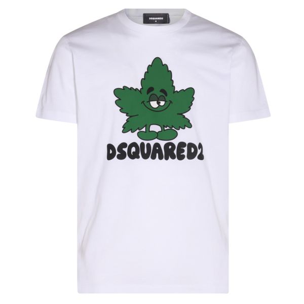 Dsquared2 Maple Leaf T-shirt Wit