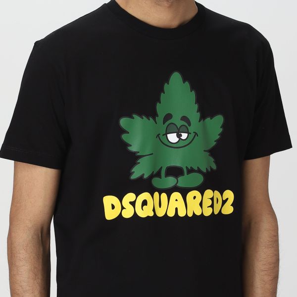 Dsquared2 Maple Leaf T-shirt Zwart