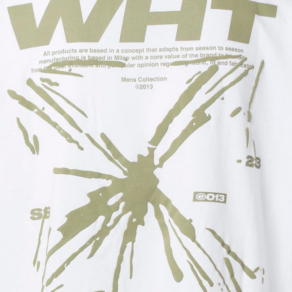 Off-White Splash Arrow Over Skate T-shirt Wit