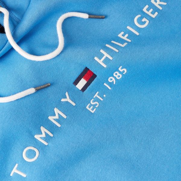 Tommy Hilfiger Logo Hoodie Blauw