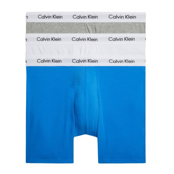 Calvin Klein Boxer Brief 3-Pack Blauw/Wit/Grijs