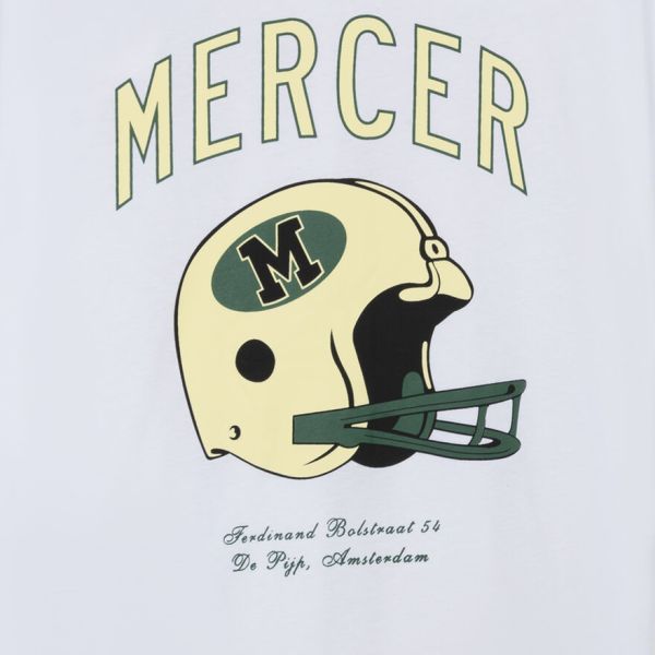 Mercer Amsterdam The Helmet T-shirt Wit