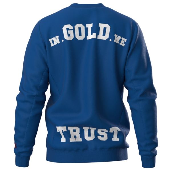 In Gold We Trust The Slim 2.0 Sweater Blauw