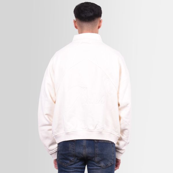 Rhude Quarter Zip Sweater Off White