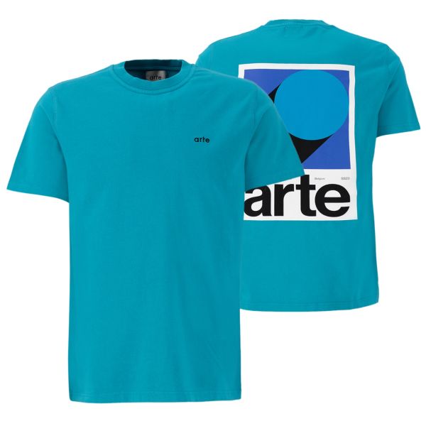 Arte Antwerp Taut Back B Print T-shirt Blauw