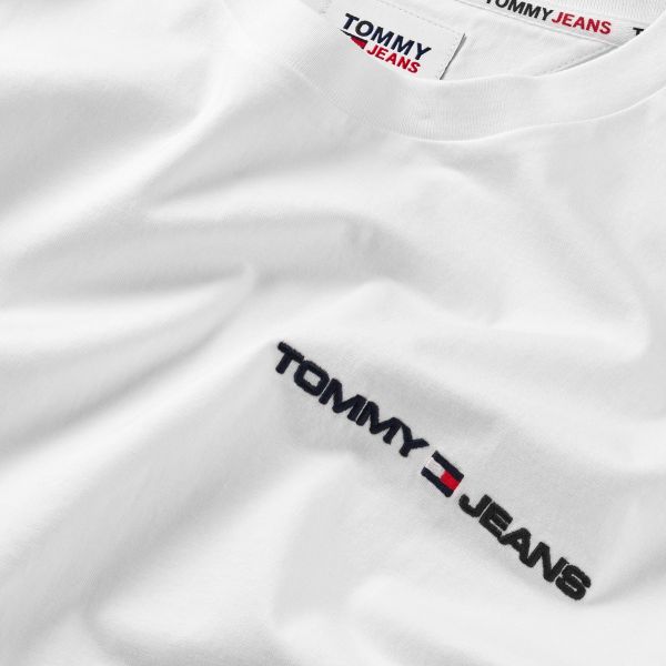 Tommy Jeans Linear Chest T-shirt Wit