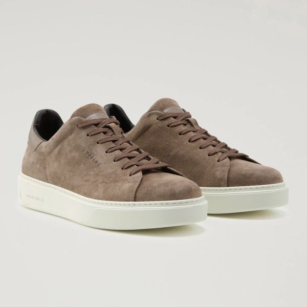 Woolrich Classic Court Suede Sneaker Taupe
