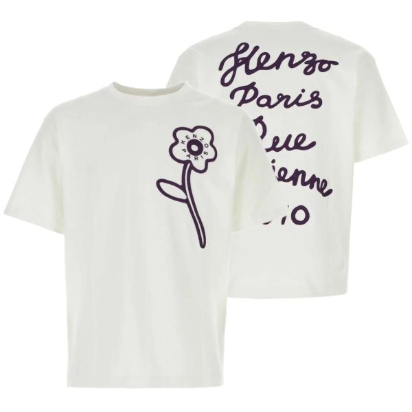 Kenzo Rue Vivienne Oversized T-shirt Off White