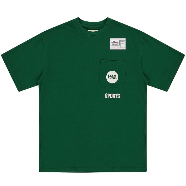 PAL Sporting Goods Broadcast Pocket T-shirt Donker Groen