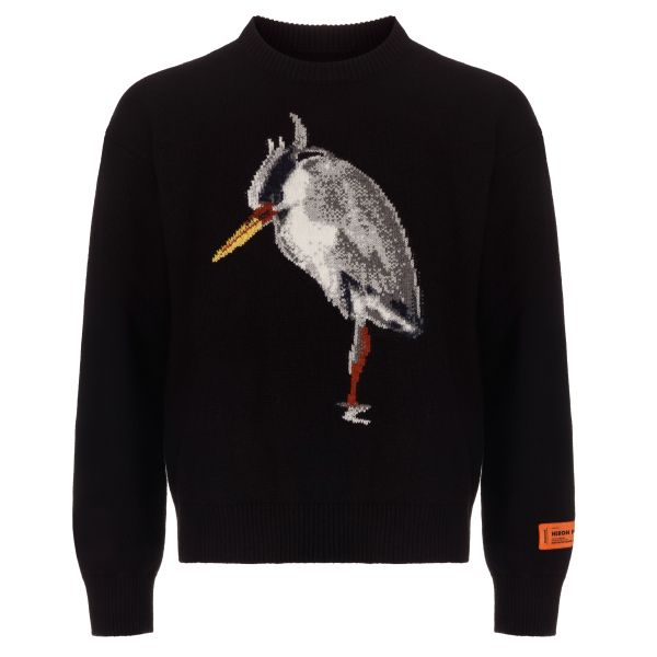 Heron Preston Heron Bird Knitted Sweater Zwart