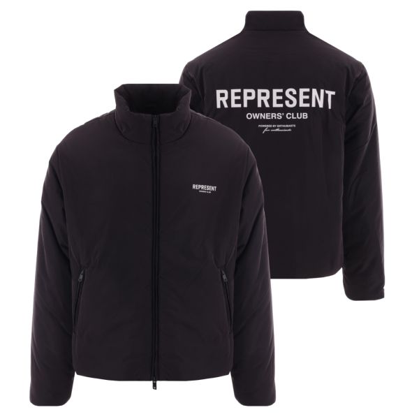 Represent Owners Club Wadded Jas Zwart