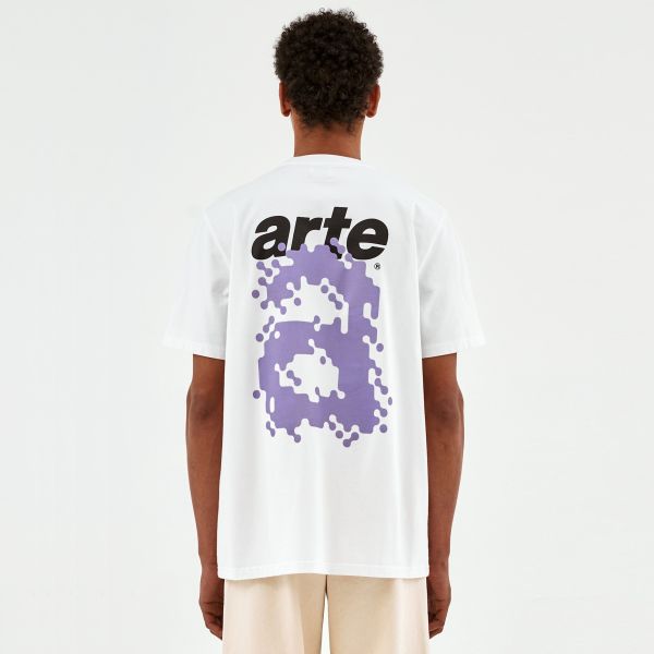 Arte Antwerp Tommy Back Pixel T-shirt Wit