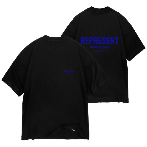 Represent Owners Club T-shirt Zwart/Blauw