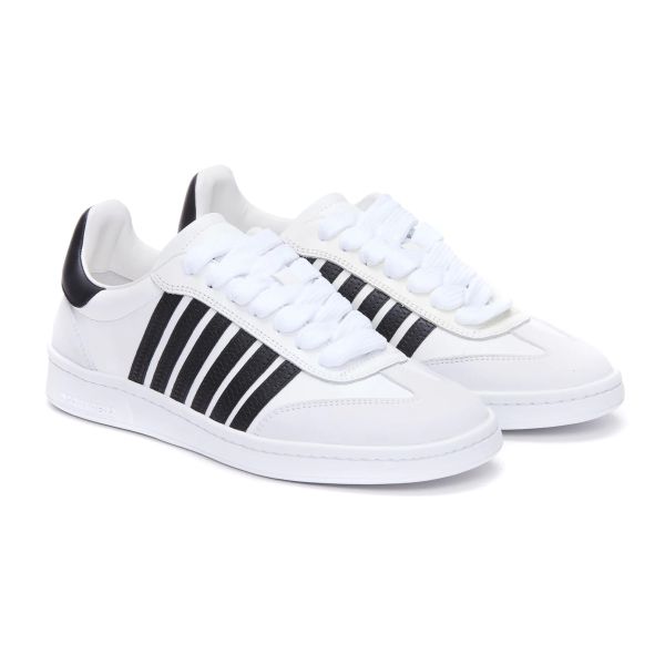 Dsquared2 Striped Sneaker Wit/Zwart