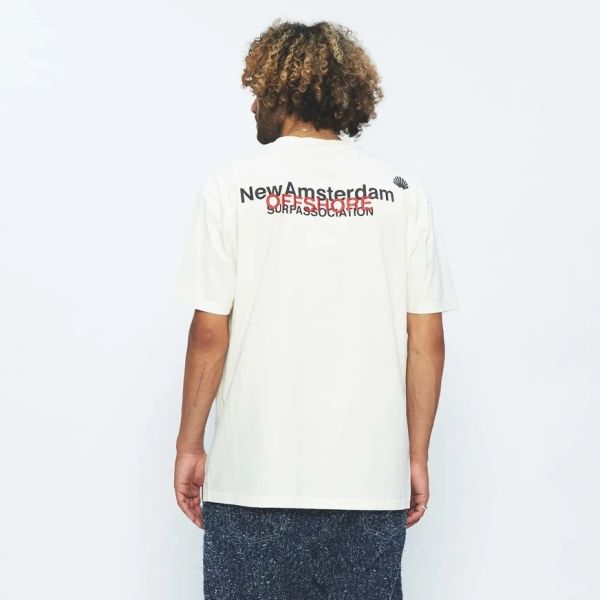 New Amsterdam Surf Association Logo Offshore T-shirt Off White
