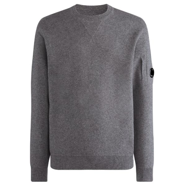 CP Company Lambswool Knitted Sweater Grijs