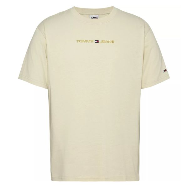 Tommy Jeans Classic Gold Linear T-shirt Off White