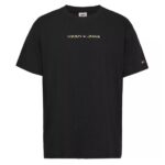 Tommy Jeans Classic Gold Linear T-shirt Zwart