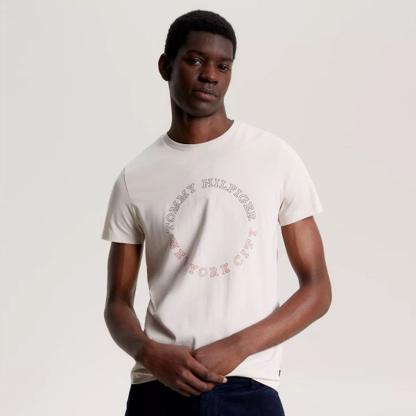Tommy Hilfiger Monotype Roundle T-shirt Off White