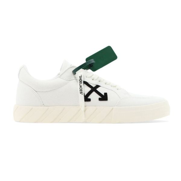 Off-White Low Vulcanized Canvas Sneaker Wit