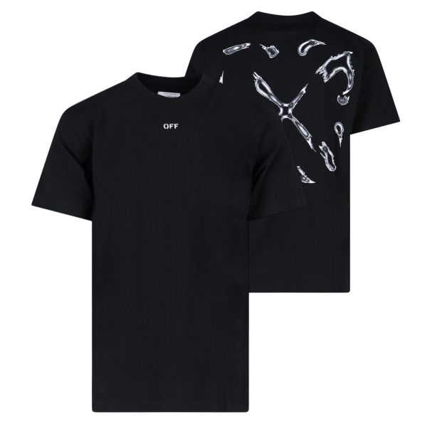 Off-White Noise Arrow Slim T-shirt Zwart