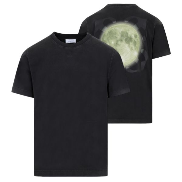 Off-White Super Moon Arrow Slim T-shirt Zwart
