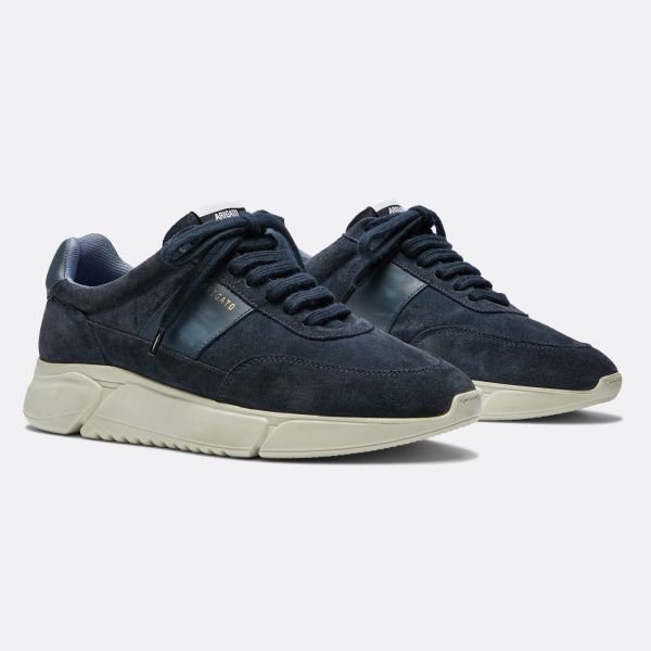 Axel Arigato Genesis Vintage Runner Distressed Sneaker Navy