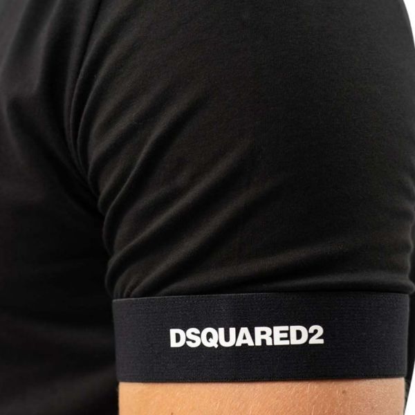 Dsquared2 Basic Logo T-shirt Zwart